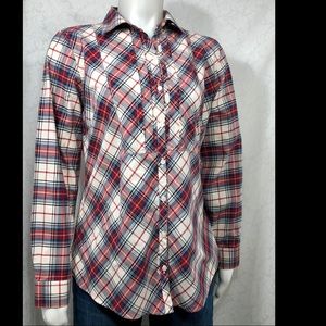 L. L. Bean *Wrinkle Resist” Red, White & Blue 🇺🇸